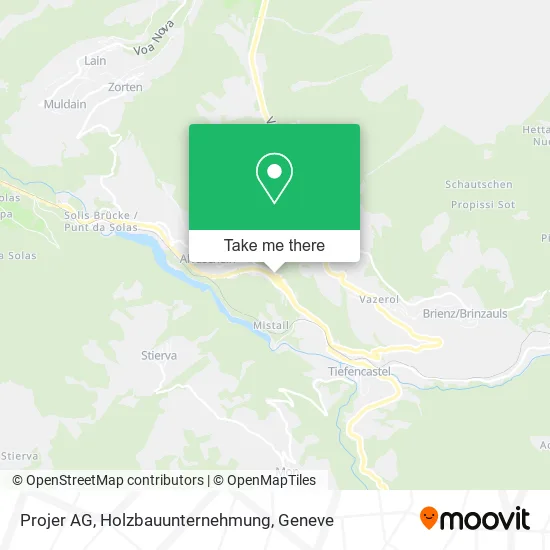 Projer AG, Holzbauunternehmung map