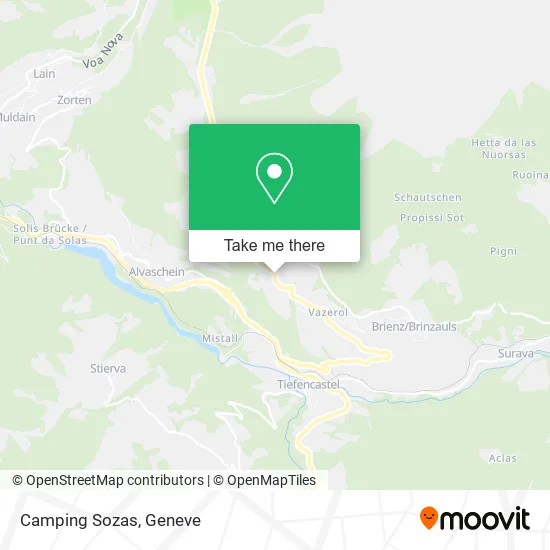 Camping Sozas plan