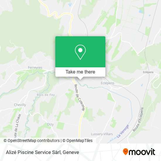 Alizé Piscine Service Sàrl map