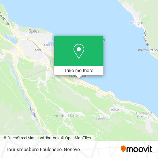Tourismusbüro Faulensee map