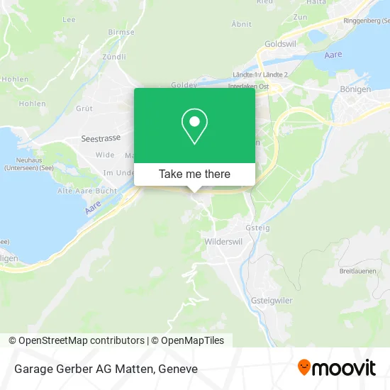 Garage Gerber AG Matten map
