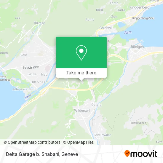 Delta Garage b. Shabani map