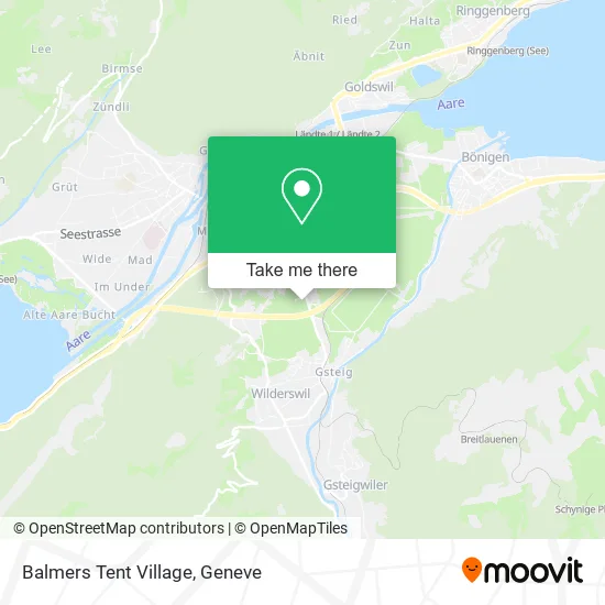 Balmers Tent Village map