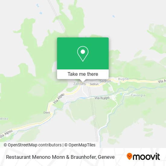 Restaurant Menono Monn & Braunhofer map