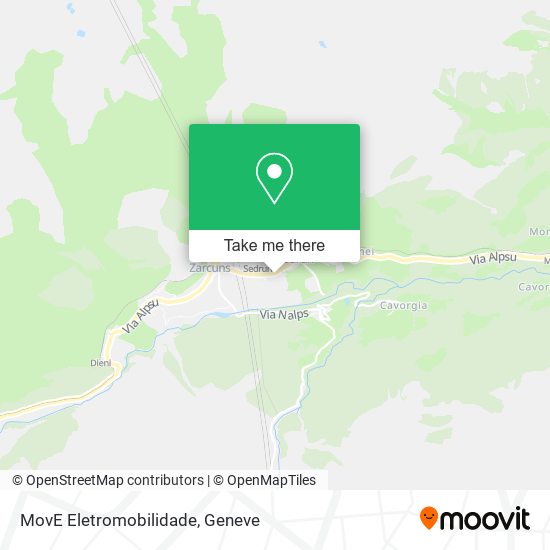 MovE Eletromobilidade map