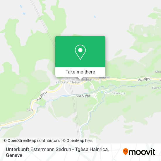 Unterkunft Estermann Sedrun - Tgèsa Hainrica map
