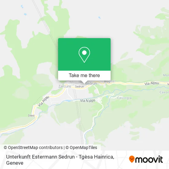 Unterkunft Estermann Sedrun - Tgèsa Hainrica map