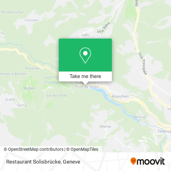 Restaurant Solisbrücke map