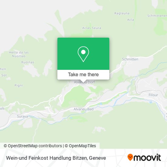 Wein-und Feinkost Handlung Bitzen map