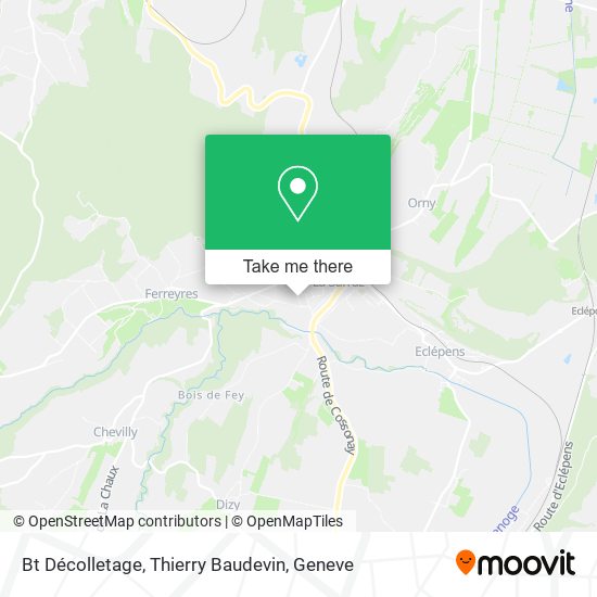 Bt Décolletage, Thierry Baudevin map