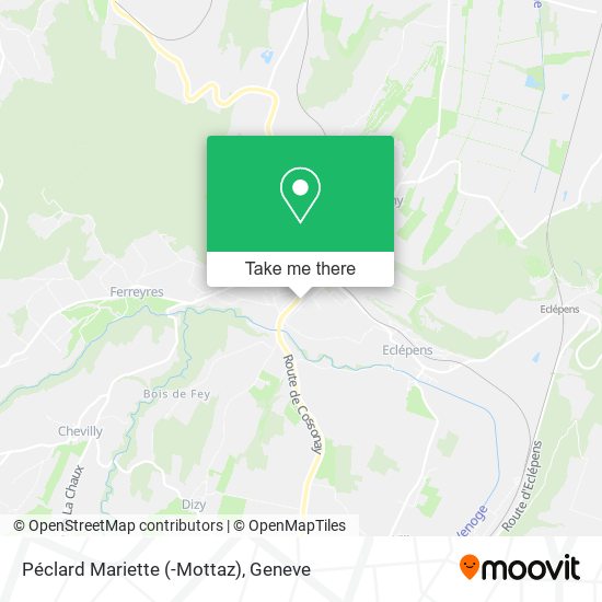 Péclard Mariette (-Mottaz) map