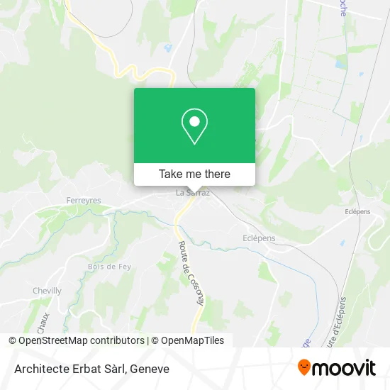 Architecte Erbat Sàrl map