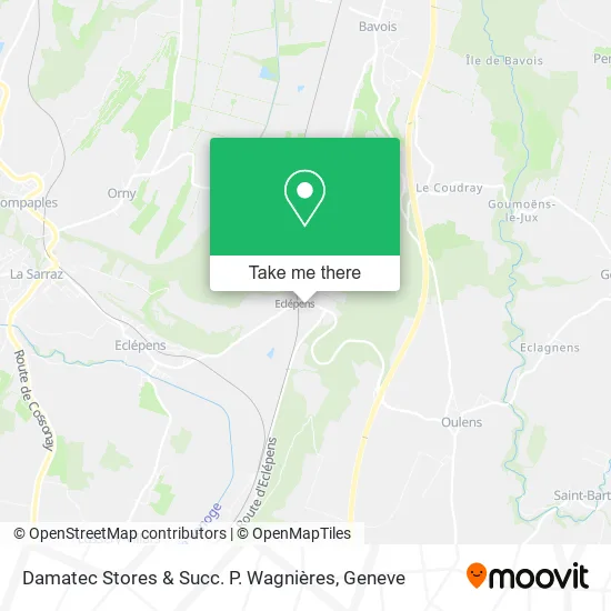 Damatec Stores & Succ. P. Wagnières map