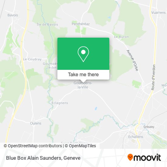 Blue Box Alain Saunders map