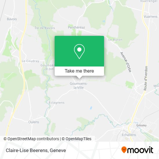 Claire-Lise Beerens map