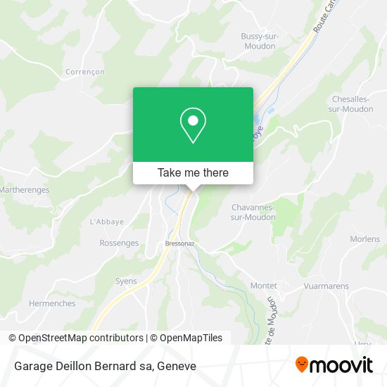 Garage Deillon Bernard sa map