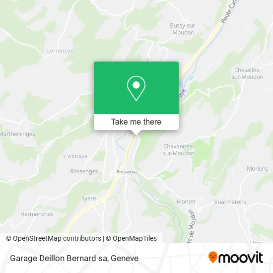 Garage Deillon Bernard sa map