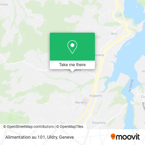 Alimentation au 101, Uldry map