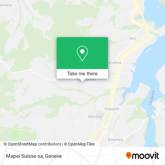 Mapei Suisse sa map