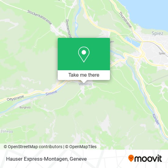 Hauser Express-Montagen map