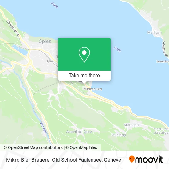 Mikro Bier Brauerei Old School Faulensee map