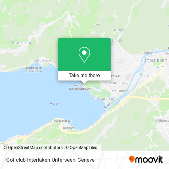 Golfclub Interlaken-Unterseen map