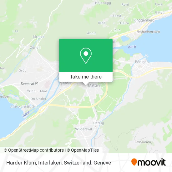 Harder Klum, Interlaken, Switzerland map