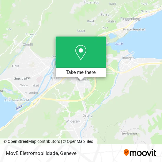 MovE Eletromobilidade map