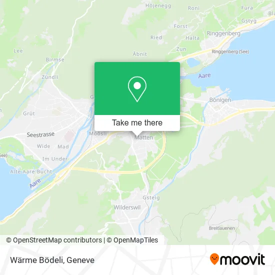 Wärme Bödeli map