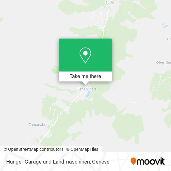 Hunger Garage und Landmaschinen map
