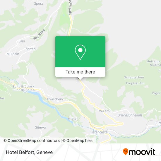 Hotel Belfort map