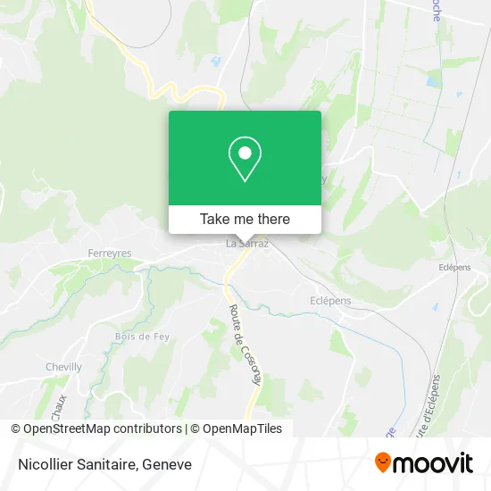 Nicollier Sanitaire map