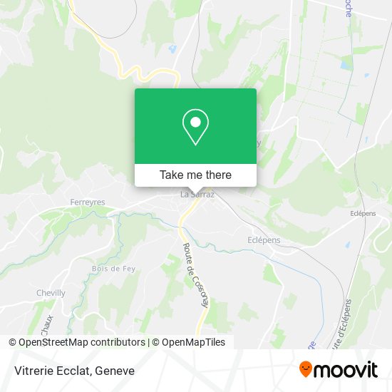 Vitrerie Ecclat map