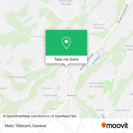 Melo Télécom map
