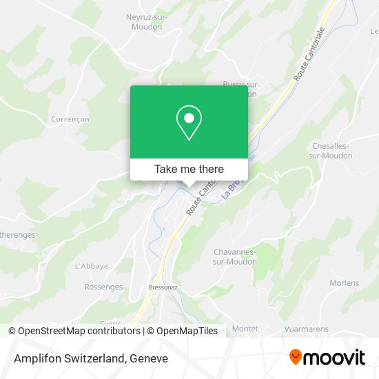 Amplifon Switzerland map