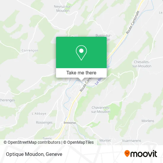 Optique Moudon map