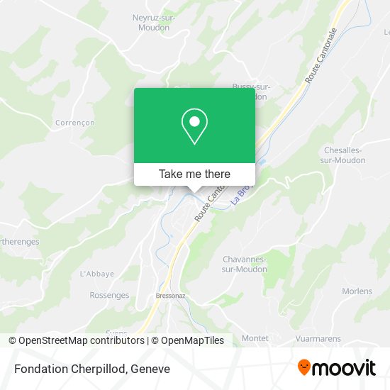 Fondation Cherpillod map