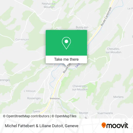 Michel Fattebert & Liliane Dutoit map