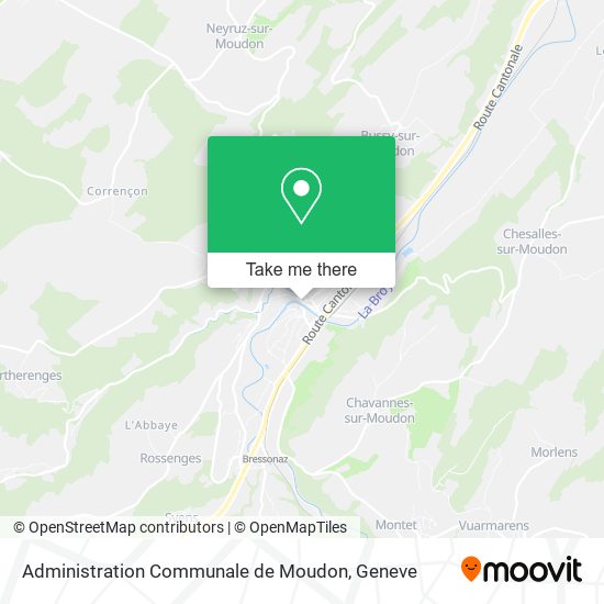 Administration Communale de Moudon map