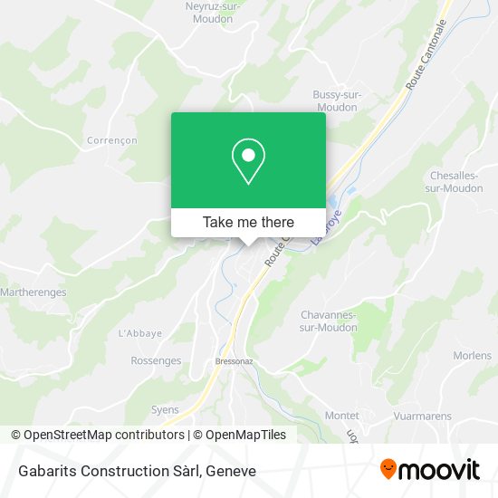 Gabarits Construction Sàrl map