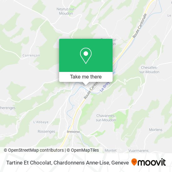 Tartine Et Chocolat, Chardonnens Anne-Lise map