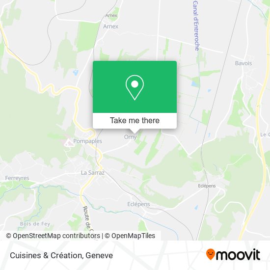 Cuisines & Création map