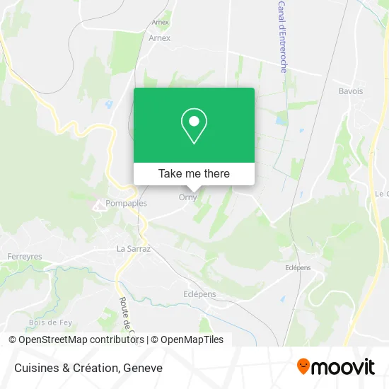 Cuisines & Création map