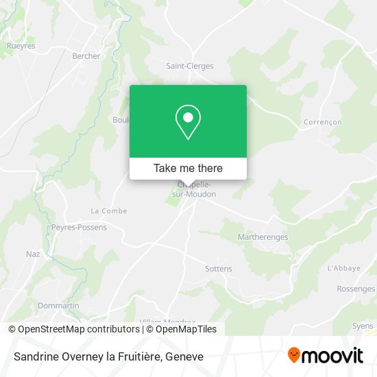 Sandrine Overney la Fruitière map
