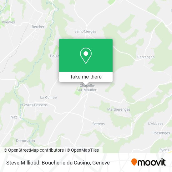 Steve Millioud, Boucherie du Casino map