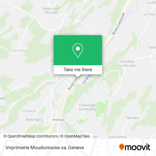 Imprimerie Moudonnoise sa map