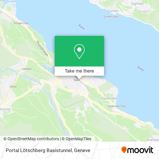Portal Lötschberg Basistunnel map