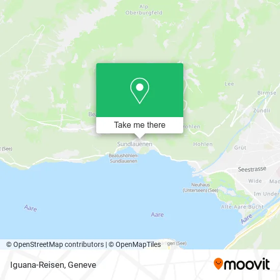Iguana-Reisen map
