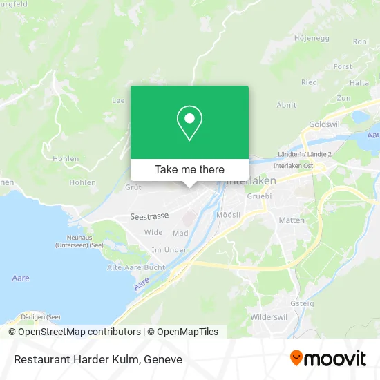 Restaurant Harder Kulm map