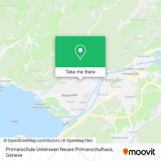 Primarschule Unterseen Neues Primarschulhaus map